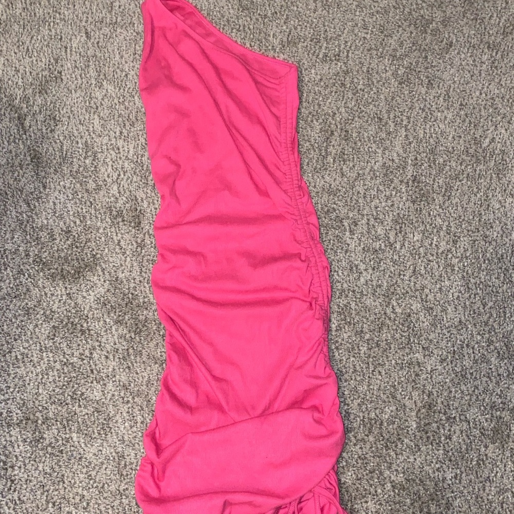 hot pink flattering dress
